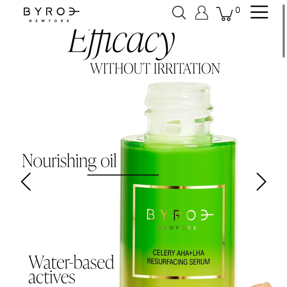 Byroe Celery AHA + LHA Resurfacing Serum Brand New in Box - Picture 6 of 11